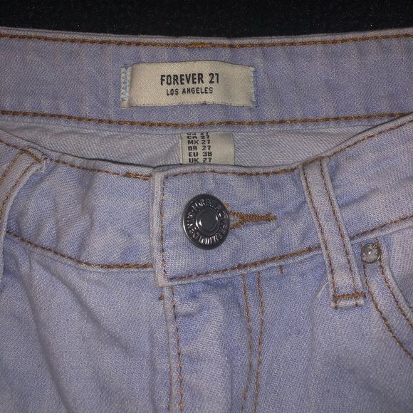 Cuffed High Waisted Denim Shorts - Picture 6 of 6